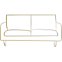 Grafische Darstellung eines Sofas als minimalistisches Icon für Möbel, Wohnzimmer und Inneneinrichtung.